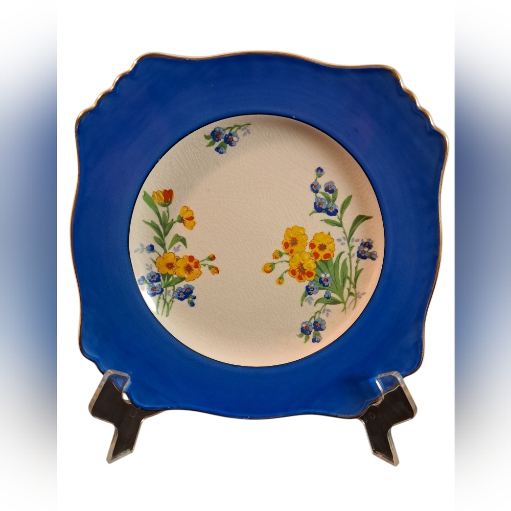 Royal Winton Grimwades 9"  plate, made in England. Royal Garden Pattern